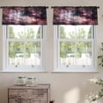 thumbnail image 2 of LALILO Kitchen Curtain Valance Young Star Milky Way Super Star Rod Pocket Window Curtain 52"x 18" Set of 2, 2 of 7