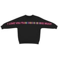 thumbnail image 5 of Avrnliq Black Valentines Day Sweatshirt for Women, Cute Love Heart Design Cozy Casual Gift for Her,Size 2XL, 5 of 8