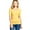 Yolk Yellow, variant on Emmalise Women's Slim Athletic Fit Neck Tshirt Half Sleeves Top (White, Medium)