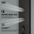 thumbnail image 5 of VIGO Bowery 59 in. H x 6 in. W 4-Jet Shower Panel System with Round Head, Tub Filler and Hand Shower Wand in Matte Black, 5 of 13