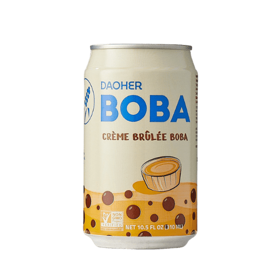 DaoHer Crème Brûlée BOBA, 10.5 fl. oz. (12 Pack)