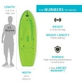 thumbnail image 3 of Lifetime Recruit 6.5 ft Youth Sit-on-Top Kayak, Lime Green (90765), 3 of 15
