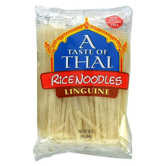 A Taste Of Thai, Rice Noodles, Linguine, 16 oz Pack of 2