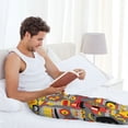 thumbnail image 4 of Cauagu Cars Mens Pajama Pants Sleep & Lounge Pants,PJ Bottoms with Pockets-Small, 4 of 7
