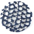 thumbnail image 1 of NETSENG Girls Knotted Hair Nets Ballet Dance Gymnastics Bun Hair Net Sparkle Princess Rhinestone Bridal Hair Accessories2pcs navy Blue, 1 of 1