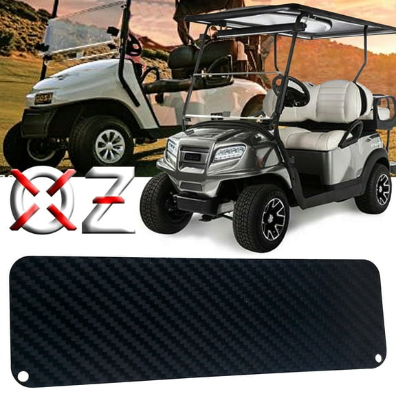 OZ-USA Carbon Fiber Golf Ball Holder Dash Cover Plate Compatible with EZGO TXT PDS Electric Cart 36V 48V