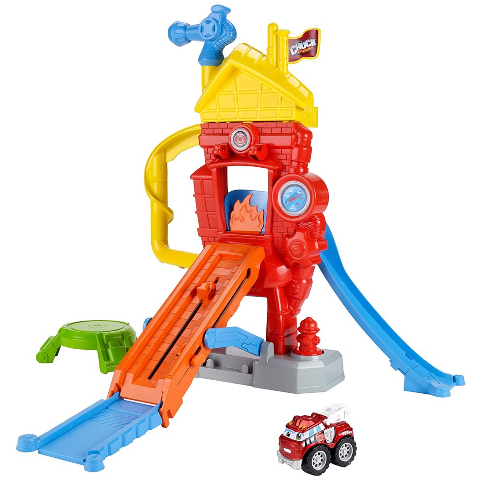 Chuck Fire Station Playset, Playset comes with one Boomer The Fire