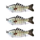 thumbnail image 1 of Soidarity Paquete de 3 señuelos de pesca de plástico de agua salada cebo falso atracción al aire libre Swimbaits artificiales Crankbait accesorio 10cm Pescar tipo 14 Soidarity OD023723-14, 1 of 6