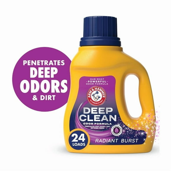 ARM & HAMMER Liquid Laundry Detergent (Pack 1) - 24 Loads, 36fl