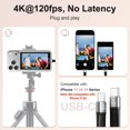 thumbnail image 3 of Pantalla de monitor selfie CineJoy M2 para iPhone 15, color negro, 3 of 9