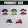 thumbnail image 2 of 5Pcs Monster Car Stickers 6.1x5.83 inch Funny Peeking Monster Vinyl Car Decals Cute Large Eye Monsters Plastic Vehicle Decoration Decal for Auto Window and Body Cling, 2 of 9