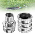 thumbnail image 2 of Stainless Steel Garden Hose Quick Connector Set, 3/4 Inch Ght Fittings, Leak-Proof Water Hose Couplings for Pressure Washer, Sprinkler, Nozzle, Heavy-Duty 200 , A Set of Hose Quick-Connect Fittings, 2 of 9