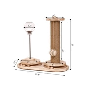 Interactive Scratch Post and Activity Center -- The Ultimate Cat Playground S1501