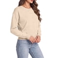 thumbnail image 2 of Sundazz Women's Long Sleeve Cardigan Sweaters Lightweight Button Up Sweaters Knit Fall Tops Fashion Clothes, 2 of 8