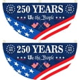 thumbnail image 3 of American 250Th Anniversary Flag Fan Decorations for Wall 18X36 in 1 Pc Fourth of July Front Porch Decorations Outdoor, 3 of 3