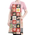thumbnail image 5 of Pioneer Flower Floral Print Pattern Apron for Women and Men, Cotton Linen Waterproof with Pockets, Adjustable, 33x27 Inch for Kitchen, Gardening, BBQ, Salon, 5 of 6