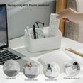 thumbnail image 3 of Adhesive White Shower Caddy, Bathroom Shelf Organizer, No-Drilling Wall Mounted Storage Rack for Inside Shower/Home/Kitchen, 3 of 6