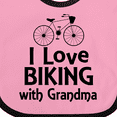 thumbnail image 4 of Inktastic Biking with Grandma Cycling Boys or Girls Baby Bib, 4 of 4
