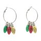 thumbnail image 1 of Serie navideña Pendientes de cabeza de ciervo con campana Pendientes de árbol de Navidad Joyas de cuerno, 1 of 5