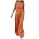 thumbnail image 1 of Conjunto informal de algodón de 2 piezas para mujer: camisa sin mangas con botones y pantalones rectos de pierna ancha con bolsillos, diseño sexy en el pecho, para el día a día/formal., 1 of 6