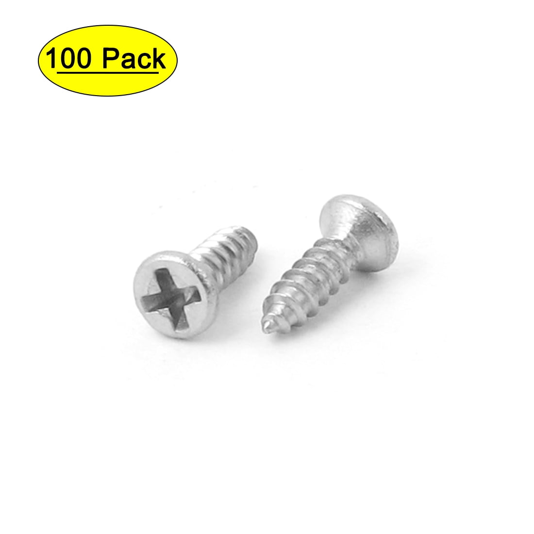 1/10/20pcs 16mm x 5mm M3 Flat Head Phillips Self Tapping Screws Stainless Steel 