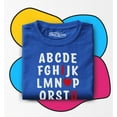 thumbnail image 3 of Shop4Ever I Heart U ABC's  Love You Toddler's Cotton T-Shirt 3T Royal Blue, 3 of 6