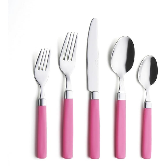 Silverware Set Stainless Steel Colorful Tableware Kitchen Flatware Set Utensils, Includes Dinner Knives, Forks, Spoons, Salad Forks & Dessert Spoons (Blue, 20 Pieces)