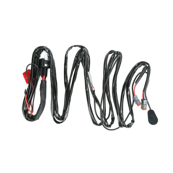 Wiring Harness Spotlights Wiring Harness Spot Lamp Wiring Harness 12v Wiring Harness 6.6ft LED Spotlights Wiring Harness 12V 40A 1-to-2 With DT Connector IP67 Waterproof For Car