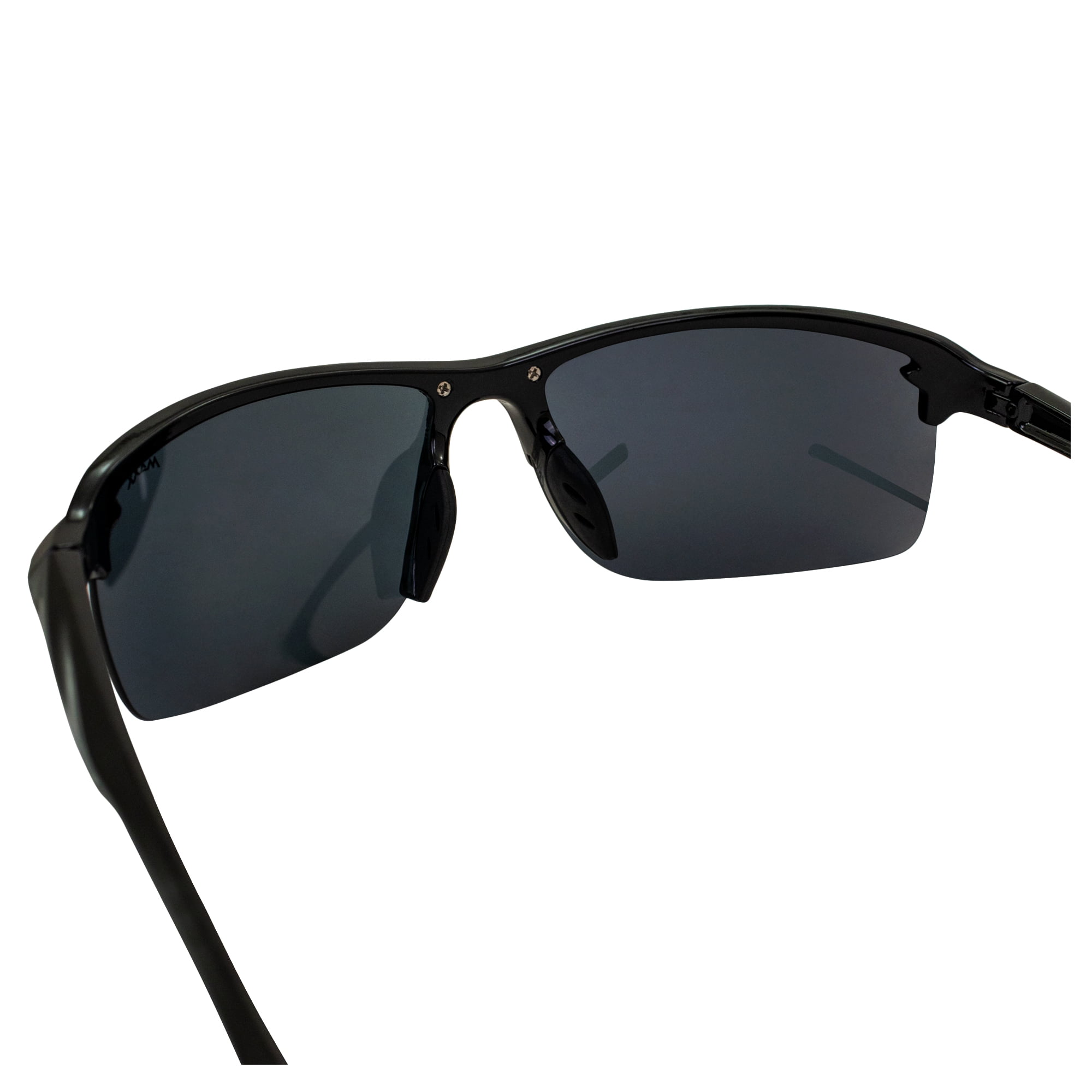 Maxx 14er Smoke Polarized Lenses Black Frame Sports Sunglasses