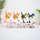 thumbnail image 3 of 9 figuras lindas de gatos en miniatura, personajes de gatos animales, minifiguras de juguetes coleccionables, decoración de pasteles, plantas, decoración de automóviles (segunda generación), 3 of 4