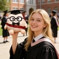 thumbnail image 3 of Cute Graduation Egg Plush Toy, Soft Stuffed Animal with Doctoral Cap & Glasses, Graduation Gift for High School & College Grads, Graduation Season Plush Keepsake for Students, 3 of 5