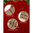 thumbnail image 6 of Brown Geometric Christmas Tree Skirt 48 Inches Large Christmas Skirt Tree, Retro Boho Floral Modern Abstract Art Tree Skirt Christmas Decorations for Fireplace Party Holidays Indoor Outdoor, 6 of 7