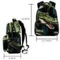 thumbnail image 2 of Lightweight Backpack Crocodile School Bag Travel Laptop Daypack for Men Women Casual Rucksack, 2 of 6