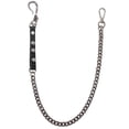 thumbnail image 2 of Cadena para billetera para mujeres y niñas, elegante, resistente, de hierro de 66 cm, moderna, con cierre para jeans. Negro, 2 of 9