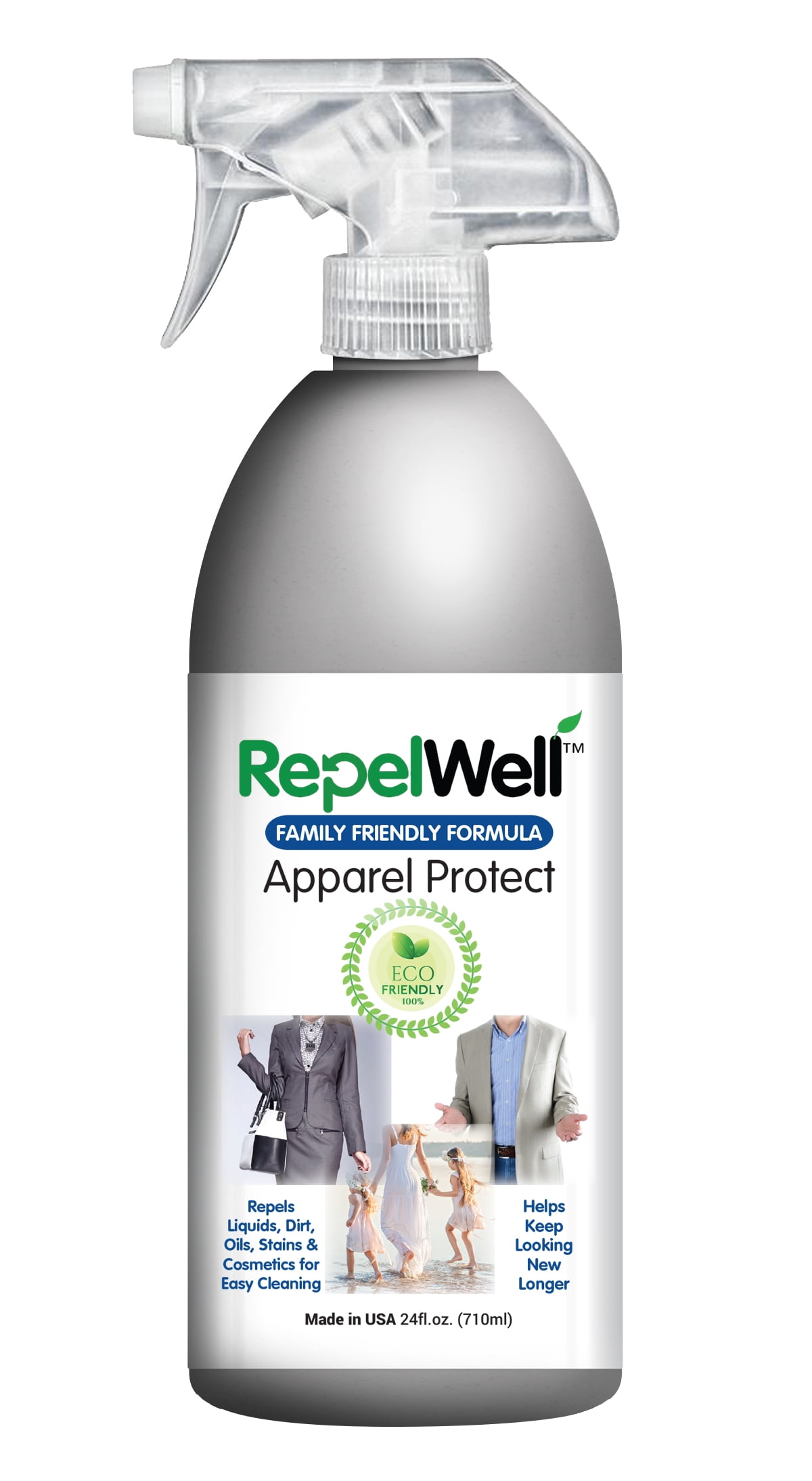 RepelWell Multi-Protect Stain & Water Repellent (12oz) Eco-Friendly,  Pet-Safe Spray Keeps Your Belongings Clean, Dry and Looking Like New,  Protects Fabric, Upholstery, Leather, Footwear & More Multi Protect 12oz