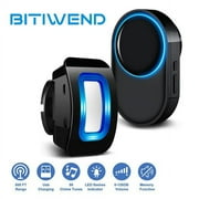 Bitiwend Motion Sensor Alarm, Wireless Home Security Driveway Alert, Black