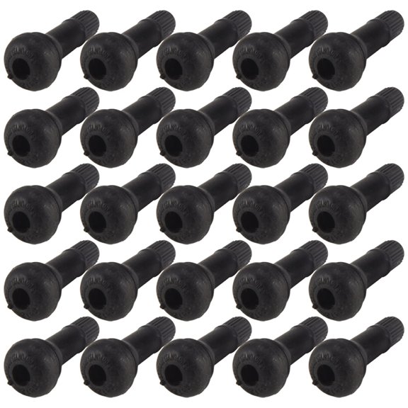25Pcs TR 413 Short Rubber Car Tubeless Vacuum Snap-In Tire Valve Stems alloy