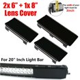thumbnail image 2 of Cubierta protectora de lente negra de 20 pulgadas para barra de luz LED todoterreno, camión, 4x4, SUV, ATV, 2 of 5