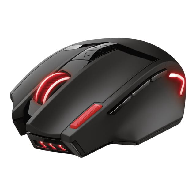 Trust GXT 130 - Mouse - optical - 9 buttons - wireless - USB wireless receiver