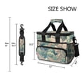 thumbnail image 3 of FORMRS Insulated Cooler Bag 24 Cans Capacity Soft Leakproof Lunch Box with Side Pockets, Floral Forest Pattern, 3 of 7