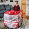 thumbnail image 5 of Pop up Fire Truck Play Tent– Durable Polyester Material Allows for Indoor and Outdoor Use, Children Ages 3+, 5 of 8
