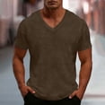thumbnail image 2 of Cllios Big and Tall Waffle T Shirts for Men Summer Short Sleeve Tees Classic Fit V Neck Tops Moisture Wicking Workout Gym Solid Color Shirts S-5XL, 2 of 9