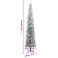 thumbnail image 4 of vidaXL Slim Christmas Tree 300 LEDs & Ball Set & Flocked Snow 300 cm, 4 of 5