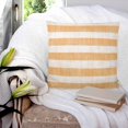 thumbnail image 3 of Pillow Covers 16x16 Set of 2, Burnt Orange Striped Throw Pillow Covers Decorative Couch Cushion Cover, Farmhouse Vintage Stripes Microfiber Soft Square Pillowcases for Bedroom Living Room Sofa, 3 of 7