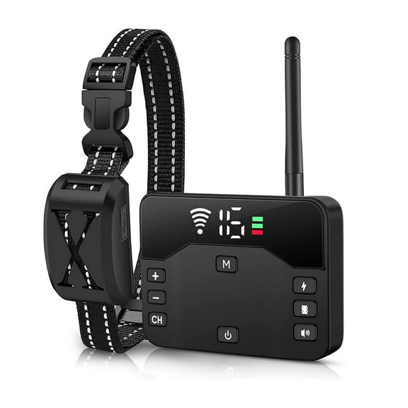 Black, 2 in 1 Wireless Electric Dog Fence