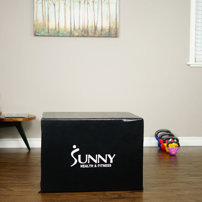 Sunny Health & Fitness Foam Plyometric Exercise Box, 550 lb Weight