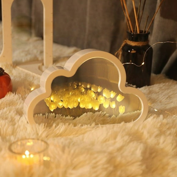DIY Mirror Night Light Material Kit Lamp Decorative Table Lamp for Home Bedroom Gift for Girls