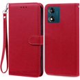 thumbnail image 1 of Étui E13 pour Moto E13 Étui Portefeuille en Cuir à Rabat pour Moto E13 Étui de Téléphone pour Moto E13 Capa Étui Fundas Rouge Foncé-Sangle pour Moto E13, 1 of 6