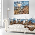 thumbnail image 2 of Designart Rocky with Historic Ruins Evening - Landscape Printed Throw Pillow - 18x18, 2 of 4