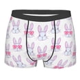 thumbnail image 4 of Goofa Heart Rabbit Printed Men's Boxer Briefs Underwear, Moisture-Wicking Underwear, Trunk,Soft and Breathable Cotton Underwear-Medium, 4 of 9